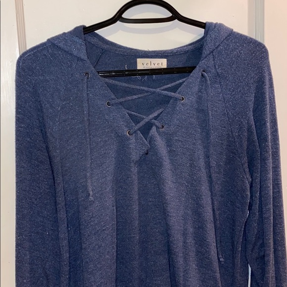 Blue lightweight pullover - Picture 1 of 8